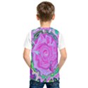 Groovy Pink, Blue And Green Abstract Liquid Art Kids  SportsWear View2