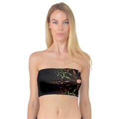 Fractal Colorful Pattern Texture Bandeau Top by Wegoenart