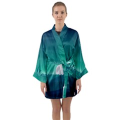 Landscape Wallpaper Background Long Sleeve Kimono Robe by Wegoenart