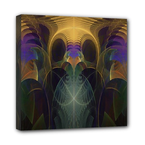 Fractal Colorful Pattern Design Mini Canvas 8  X 8  (stretched) by Wegoenart