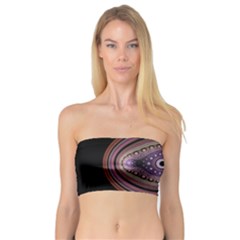 Fractal Pink Eye Fantasy Pattern Bandeau Top by Wegoenart