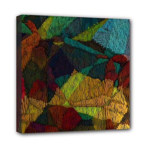 Background Color Template Abstract Mini Canvas 8  X 8  (stretched) by Wegoenart