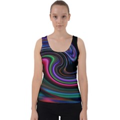 Art Abstract Colorful Abstract Velvet Tank Top by Wegoenart