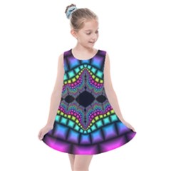 Fractal Art Artwork Digital Art Kids  Summer Dress by Wegoenart