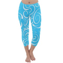 Scribble Reason Design Pattern Capri Winter Leggings  by Wegoenart