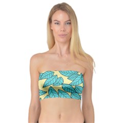 Leaves Dried Leaves Stamping Bandeau Top by Wegoenart