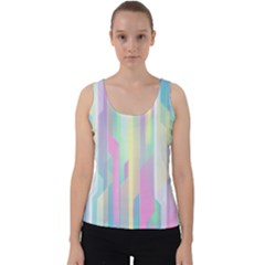 Background Abstract Pastels Velvet Tank Top by Wegoenart