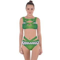 Background Sports Soccer Football Bandaged Up Bikini Set  by Wegoenart