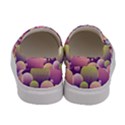 Abstract Background Circle Bubbles Women s Canvas Slip Ons View4