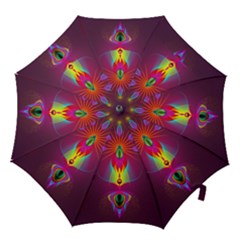 Abstract Bright Colorful Background Hook Handle Umbrellas (small) by Wegoenart