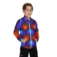 Light Background Colorful Abstract Windbreaker (kids) by Wegoenart