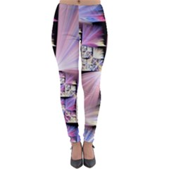 Fractal Art Artwork Digital Art Lightweight Velour Leggings by Wegoenart