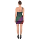 Background Texture Pattern One Soulder Bodycon Dress View2