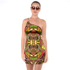 Abstract #8   I   Autumn 6000 One Soulder Bodycon Dress by KesaliSkyeArt