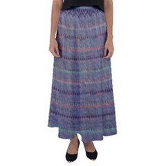 Purple Nordic Flared Maxi Skirt by DeneWestUK