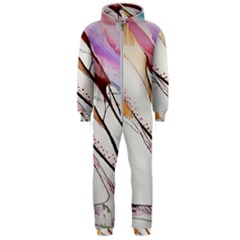 Art Painting Abstract Canvas Hooded Jumpsuit (men)  by Pakrebo