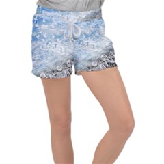 Coast Beach Shell Conch Water Women s Velour Lounge Shorts by Pakrebo