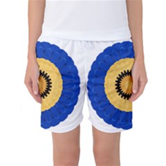 Design Circular Round Pattern Women s Basketball Shorts by Pakrebo