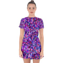 Buty Drop Hem Mini Chiffon Dress by artifiart