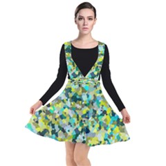 Lovely Plunge Pinafore Dress by artifiart