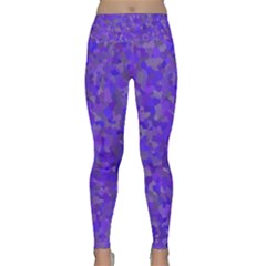 Blur Lightweight Velour Classic Yoga Leggings by artifiart