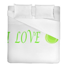 I Lovetennis Duvet Cover (full/ Double Size) by Greencreations