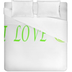 I Lovetennis Duvet Cover (king Size) by Greencreations