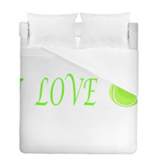 I Lovetennis Duvet Cover Double Side (full/ Double Size) by Greencreations