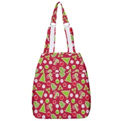 Christmas Paper Scrapbooking Pattern Center Zip Backpack by Pakrebo