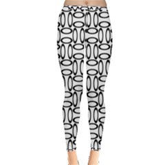 Ellipse Pattern Ellipse Dot Pattern Inside Out Leggings by Pakrebo