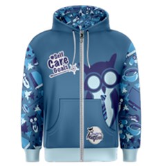 Self Care Goals (blue Owl) Men s Zipper Hoodie by TransfiguringAdoptionStore