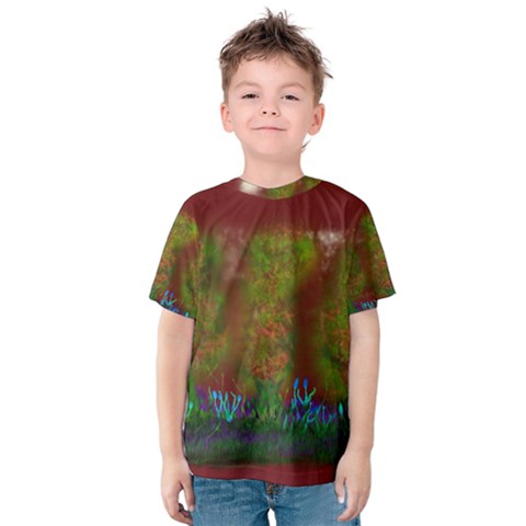 Trees Kids  Cotton Tee by PurpleDuckyDesigns