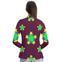 Pattern Star Vector Multi Color Drape Collar Cardigan View2