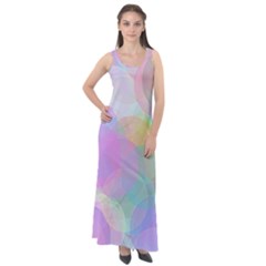 Abstract Background Texture Sleeveless Velour Maxi Dress by Pakrebo