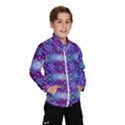 Snow White Blue Purple Tulip Windbreaker (Kids) View1