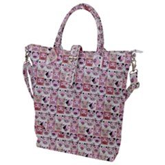 Graphic Seamless Pattern Pig Buckle Top Tote Bag by Pakrebo