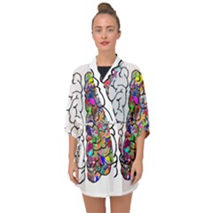 Brain Mind A I Ai Anatomy Half Sleeve Chiffon Kimono by Pakrebo