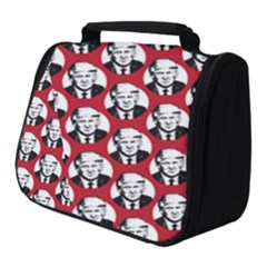 Trump Retro Face Pattern Maga Red Us Patriot Full Print Travel Pouch (small) by snek