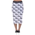 Trump Retro Face Pattern MAGA Black and white US Patriot Velvet Midi Pencil Skirt View2