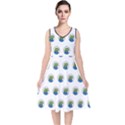 Apu Apustaja with banana phone Wall eyed Pepe the frog Pattern Kekistan V-Neck Midi Sleeveless Dress  View1