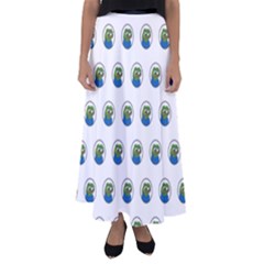 Apu Apustaja With Banana Phone Wall Eyed Pepe The Frog Pattern Kekistan Flared Maxi Skirt by snek