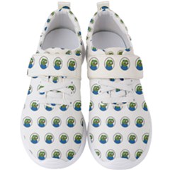 Apu Apustaja With Banana Phone Wall Eyed Pepe The Frog Pattern Kekistan Men s Velcro Strap Shoes by snek