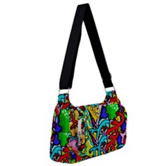 Graffiti Abstract With Colorful Tubes And Biology Artery Theme Post Office Delivery Bag by genx