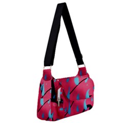 Graffiti Watermelon Pink With Light Blue Drops Retro Post Office Delivery Bag by genx