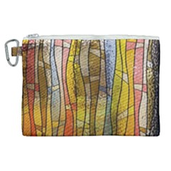 Stained Glass Window Colorful Canvas Cosmetic Bag (xl) by Pakrebo