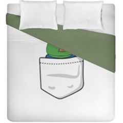 Apu Apustaja Crying Pepe The Frog Pocket Tee Kekistan Duvet Cover Double Side (king Size) by snek