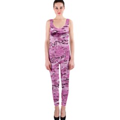 Pink Camouflage Army Military Girl One Piece Catsuit by snek