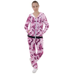 Standard Violet Pink Camouflage Army Military Girl Women s Tracksuit by snek