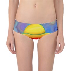 Paint Painting Landscape Scene Classic Bikini Bottoms by Pakrebo