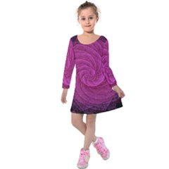 Background Scrapbooking Abstract Kids  Long Sleeve Velvet Dress by Pakrebo